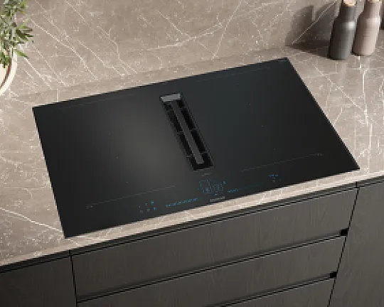 iQ700 - Kochfeld mit Dunstabzug (Induktion) - 80 cm - Mattschwarz, Mit Rahmen aufliegend***2400 - EX87BNX68E