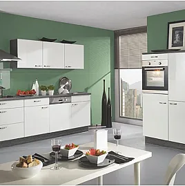 Neue Pino Küche mit Bosch Geräten nur 2 Wochen Lieferzeit Einbauküche 274 Weiß Hochglanz 503