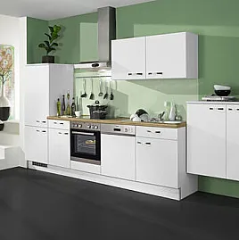 Neue Pino Küche mit Bosch Geräten nur 2 Wochen Lieferzeit Küchenzeile 275 Weiß 730