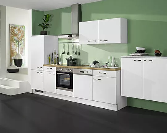Neue Pino Küche mit Bosch Geräten nur 2 Wochen Lieferzeit Küchenzeile 275 Weiß 730 - PN80 Nr.730