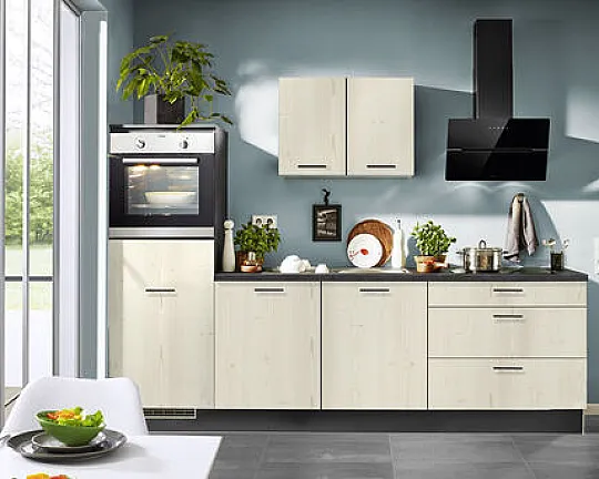 Neue Pino Küche mit Bosch Geräten nur 2 Wochen Lieferzeit Küchenzeile 632 Kaschmirgrau 678276 Whitewashed 679 - PN100 Nr. 679