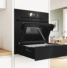 Serie 8 Dampfschublade 59 x 14 cm Schwarz BDC9111B0