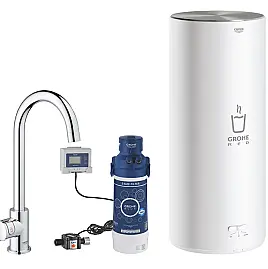 Red Mono Standventil u. Boiler Größe L, C-Auslauf, Chrom