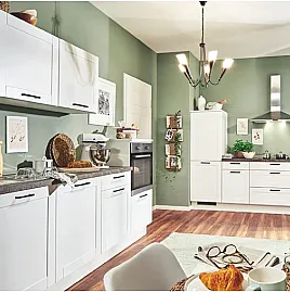 Neue Pino Küche mit Bosch Geräten nur 2 Wochen Lieferzeit Einbauküche 303 Weiß matt 670