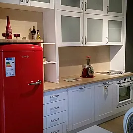 !!!!SONDERPREIS!!!! AUSSTELLUNGSSTÜCK! Landhausküche mit Retro Kühlschrank