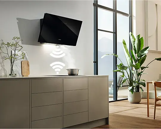 Wand-Dunstabzugshaube DAH 2960 EXTA Escala Obsidianschwarz - DAH 2960 Escala