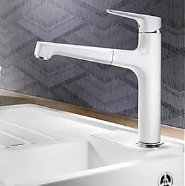 Blanco Felisa Einhebelmischer, Hochdruck, Silgranitweiß, 520328