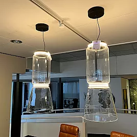 1 Paar Glas-Pendelleuchten LED