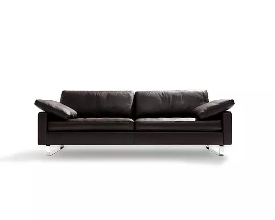 Conseta 204cm Leder schwarz - Sofa Conseta