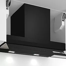 Bosch Serie 6 DBB67AM60 Integrierte Designhaube 60 cm Klarglas schwarz bedruckt