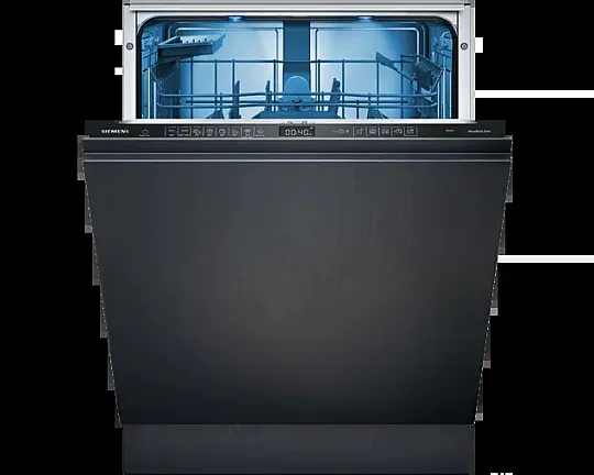 Siemens iQ500, Vollintegrierter Geschirrspüler, 60 cm, XXL, varioScharnier für besondere Einbausituationen - SX95E801BE