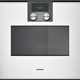Serie 200, Mikrowellen-Backofen, 60 x 45 cm, Türanschlag: Rechts, Gaggenau Silber