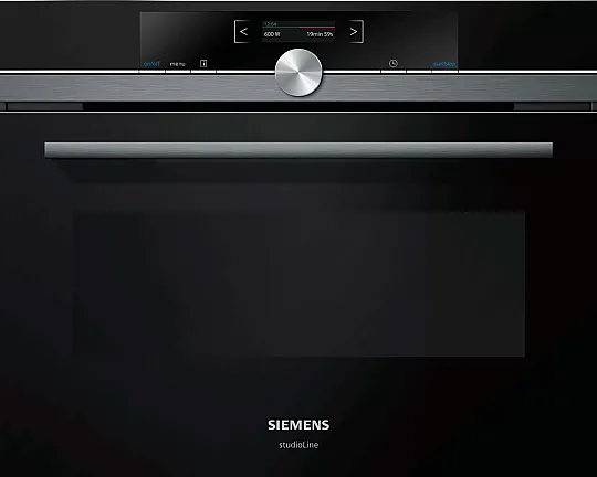 Siemens Einbau-Mikrowelle iQ700 Schwarz, Edelstahl NEU! - CF834AGB1 sofort verfügbar!
