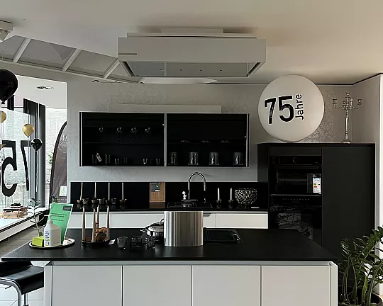 Moderne Wohnküche mit Kücheninsel - V879