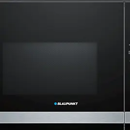 Blaupunkt Einbau Mikrowelle  für Hochschrank schwarz / Edelstahl 60 cm breit