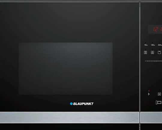 Blaupunkt Einbau Mikrowelle  für Hochschrank schwarz / Edelstahl 60 cm breit - 5G49K1550