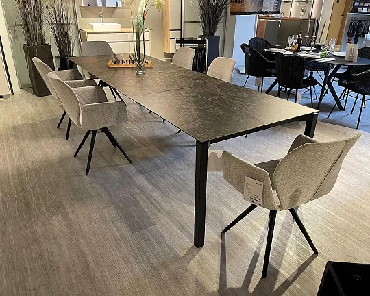 Tischgruppe mit 6 Stühlen - Keramiktisch Terra mit 6x Stuhl Mood