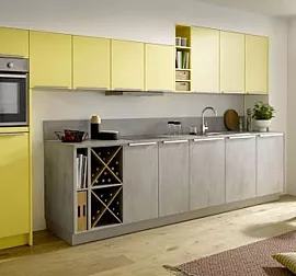 Moderne Küche in Farbkombination