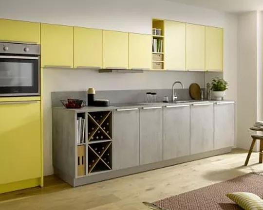 Moderne Küche in Farbkombination - Biella