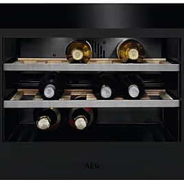 Kompakter Weinklimaschrank / Touch-Bedienung / Temperaturanzeige / Matt Black