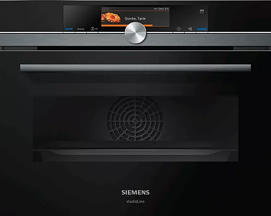 Siemens iQ700, Einbau Kompaktdampfbackofen, 60 x 45 cm, Schwarz CS858GRB7 (Lager) - CS858GRB7