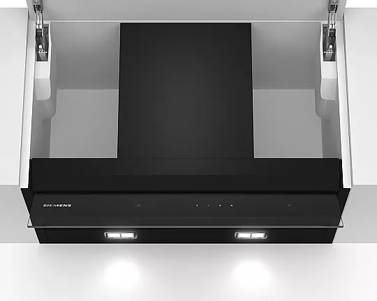 Siemens iQ500, Integrierte Designhaube, 60 cm, Klarglas schwarz bedruckt LJ67BAM60 (Lager) - LJ67BAM60