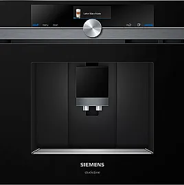 Siemens iQ700, Einbau-Kaffeevollautomat, Schwarz CT836LEB6 (Ausstellungsstück NEU)