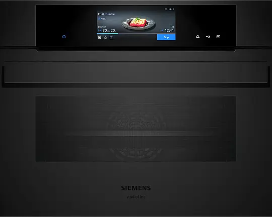 Siemens iQ700 Einbau-Kompaktdampfbackofen 60 x 45 cm Matt schwarz CS938GCM1 (Lager/NB) - CS938GCM1