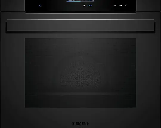 Siemens iQ700, Einbau-Dampfbackofen, 60 x 60 cm, Matt schwarz HS936GCM1 (Lager/NB) - HS936GCM1