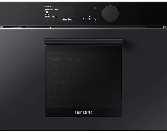 Samsung Infinite Kompakt-Einbaubackofen mit Mikrowelle, Dampfreinigung, Onyxschwarz glänzend NQ50T8539BK/EG (AS) - NQ50T8539BK/EG