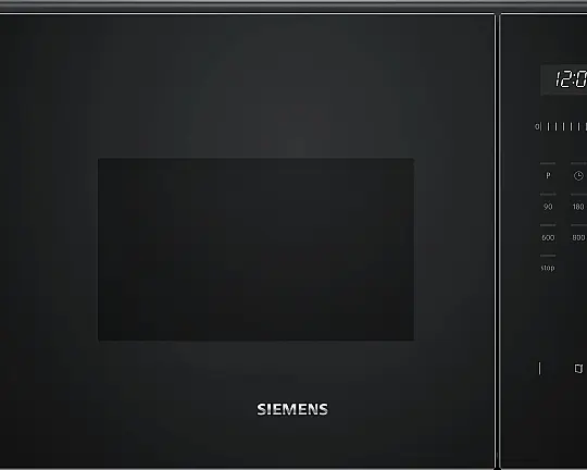 Siemens iQ500, Einbau-Mikrowelle, Schwarz, Edelstahl BF525LMB1(AS01+02) - BF525LMB1