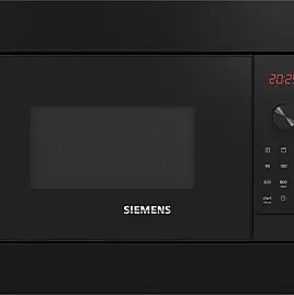 Siemens iQ300, Einbau-Mikrowelle mit Grill, Schwarz, Edelstahl BE623LMB3 (Lager)