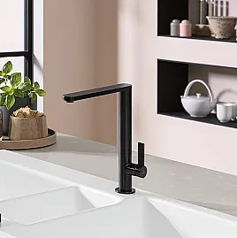 Finera Küchenarmatur, Edelstahl massiv, Farbe: Antracite