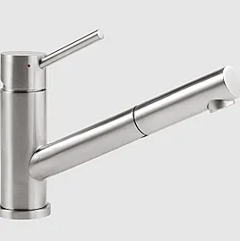 Como Shower Niederdruck Küchenarmatur, Edelstahl massiv