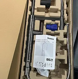 Blanco Mischbatterie CULINA-S Dark Steel