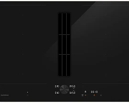 Flex - Induktions-Kochfeld Gaggenau CV 282 101 M Glas Oberfläche matt mit integriertem Kochfeldabzug, Muldenlüfter, Abluft/Umluft - CV282101M