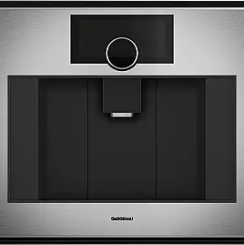 Gaggenau Serie Expressive, Kaffee-Vollautomat, 60 x 45 cm, Edelstahl hinter Rauchglas 670 Getränkeausgabe