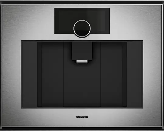 Gaggenau Serie Expressive, Kaffee-Vollautomat, 60 x 45 cm, Edelstahl hinter Rauchglas 670 Getränkeausgabe - GC451120