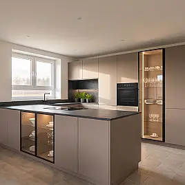 Neue Designer-Luxusküche mit Premium-Ausstattung & Bosch Einbaugeräten
