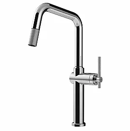 Gessi HABITO Einhebelmischer mit Schwenkarm und Auszugsbrause mit 1 Strahlfunktion, chrom - 60652031