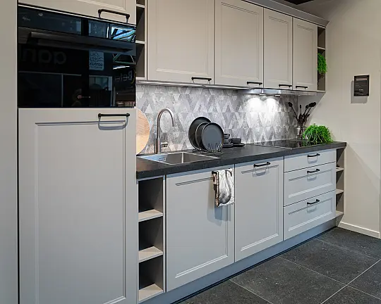 Toronto steengrijze rechte keuken - Toronto steengrijze rechte keuken