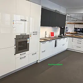 Kristallweiß Hochglanz Lack / Graphit Matt