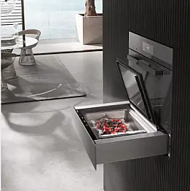 Luxus Küchentechnik in Schwarz