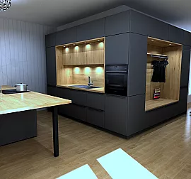 Küchen- und Wohnkonzept von Häcker mit Flurelementen Concept 130