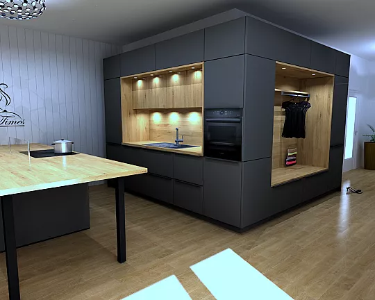 Küchen- und Wohnkonzept von Häcker mit Flurelementen Concept 130 - Concept 130 Porto