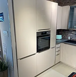 Moderne hochglanz L-Küche