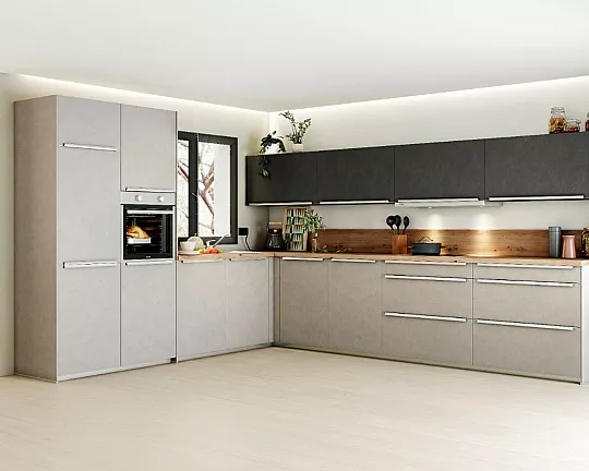 L-Küche mit einem modernen Look - Kiruna
