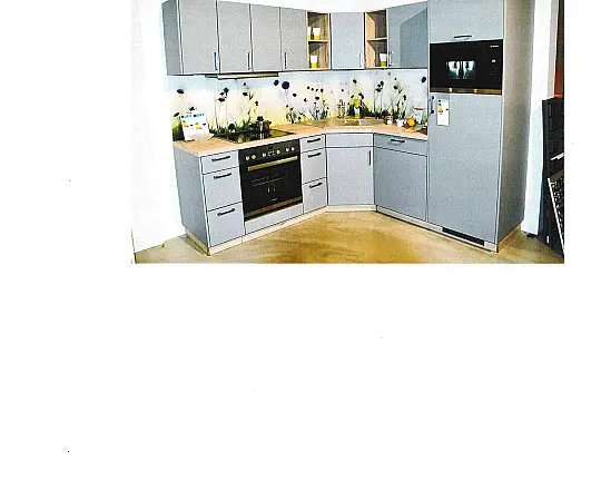 Moderne Küche in perlgrau - Laser Soft