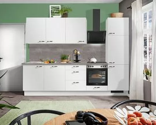 Neue Pino Küche mit Bosch Geräten nur 2 Wochen Lieferzeit Küchenzeile 167 Weiß 730 - PN80 Nr.730