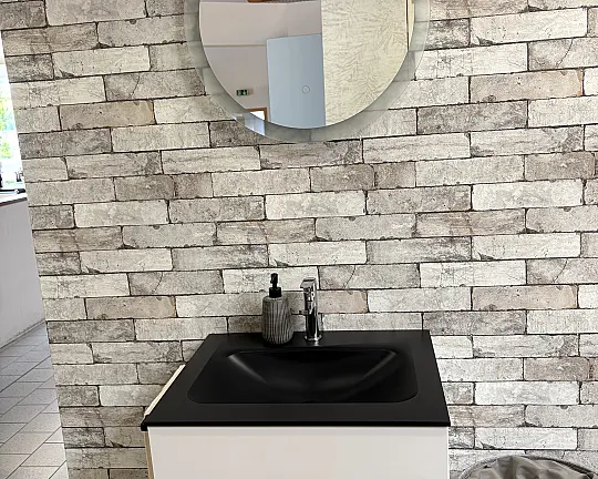 Badezimmer-Schrank - Focus Lack Weiß Hochglanz